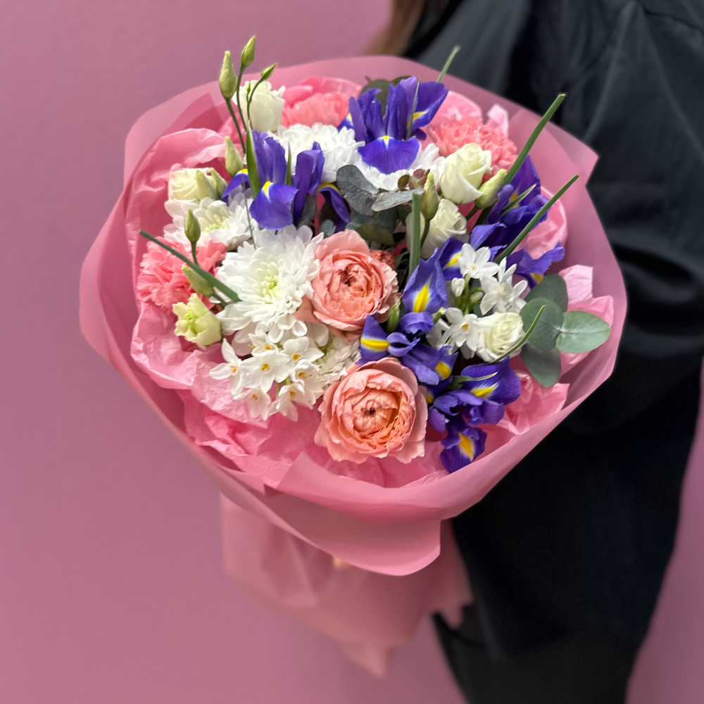 Весенний букет с ирисами #47