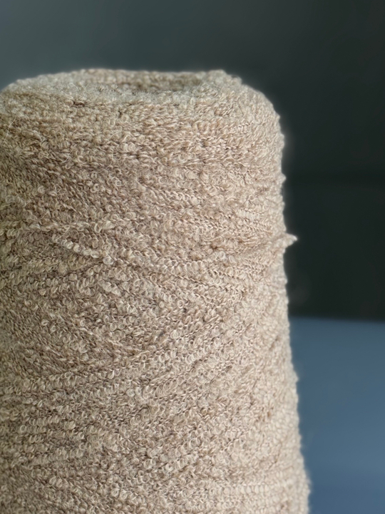 Пряжа букле Pool TREND BABYB4 (80% бебиальпака, 20% па) 400м/100 гр, беж