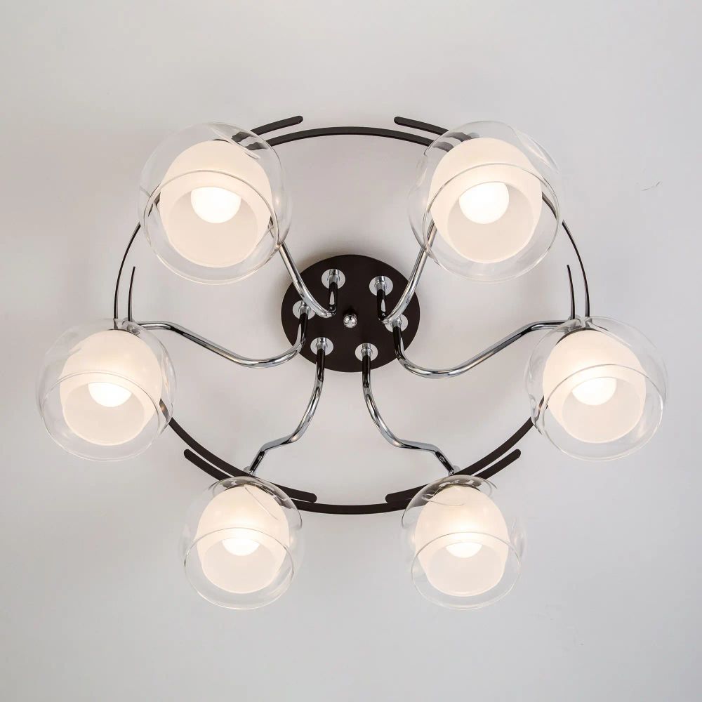 Citilux Остин CL115165 Люстра потолочная Венге Хром