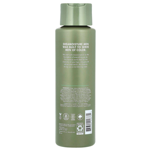 SheaMoisture, Для мужчин, освежающий шампунь, ветивер и нероли, 444 мл (15 жидк. унц.)