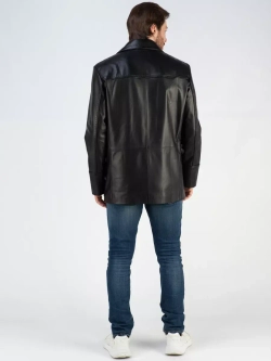 Кожаная куртка демисезонная пиджак
