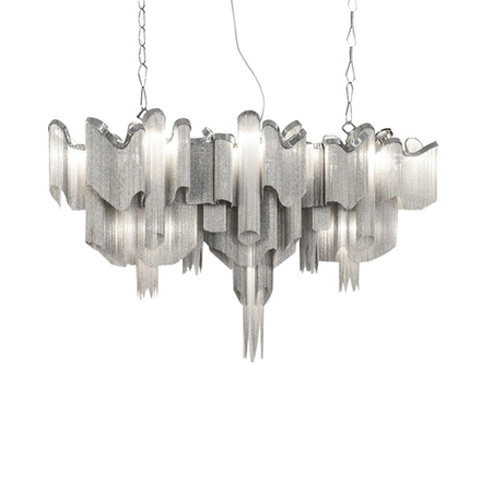 Pendant design lamp   Stream by Terzani Long (Silver)