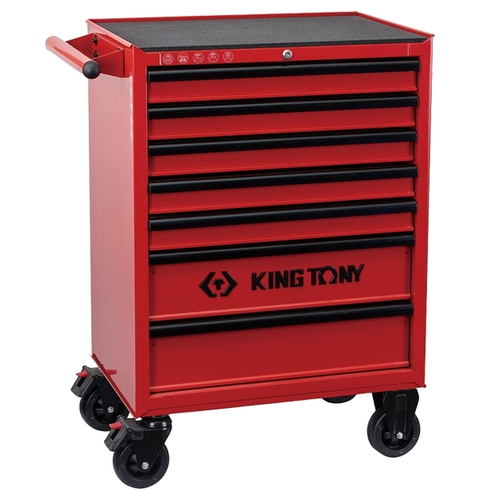 Тележка инструментальная, 7 выдвижных ящиков, "CLASSIС" KING TONY 87434-7U