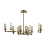 6554/12C CLASSI LN25 28 бронза/коньячный/металл/стекло Люстра потолочная E14 12*40W 220V MADONNA