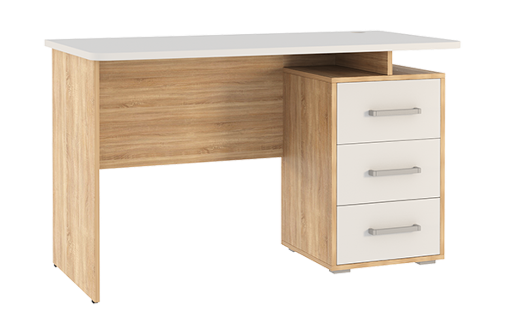 Лайт-2 Стол компьютерный 1200 дуб сонома/белый