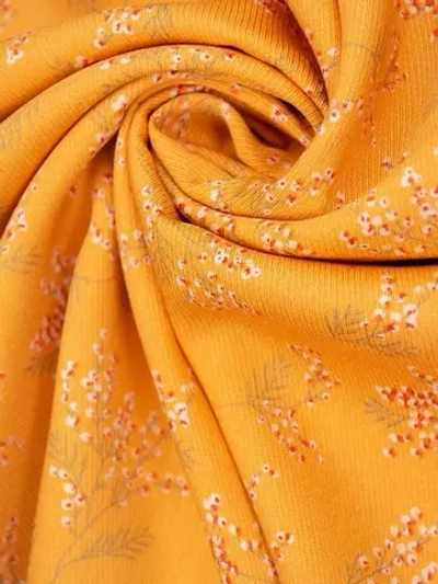 Ткань твил принт 140 г/м2, 100% вискоза, ш. 145 см, горчица