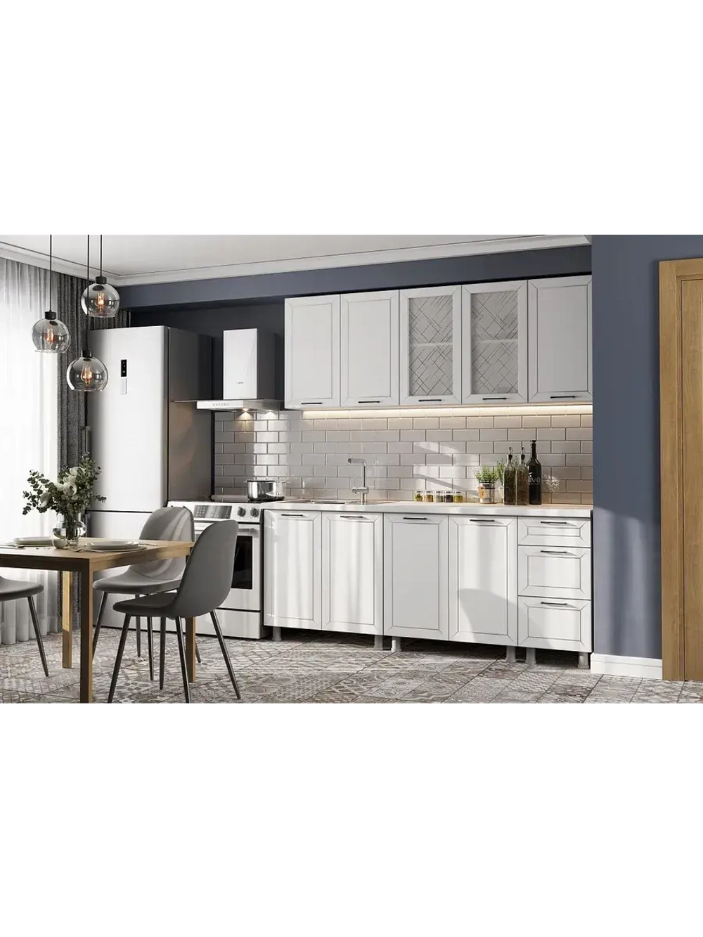 Кухонный гарнитур 200 модульный без столешницы