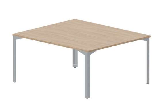 Составной стол на 2 рабочих места 158х136,6х75см, без отверстий