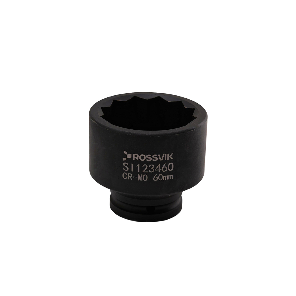 SI123460 Головка торцевая ударная 12-гранная ROSSVIK 3/4", 60мм