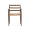 Analy Стул из массива дуба с отделкой под орех и сиденьем из веревки