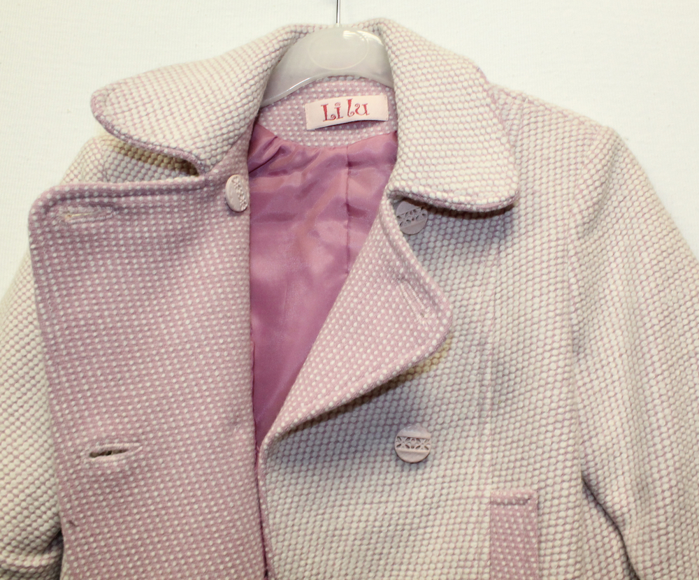 Лидер  Пальто для девочки демисезонное светло-розовый меланж