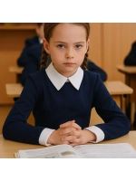 Школьное платье для худенькой девочки.