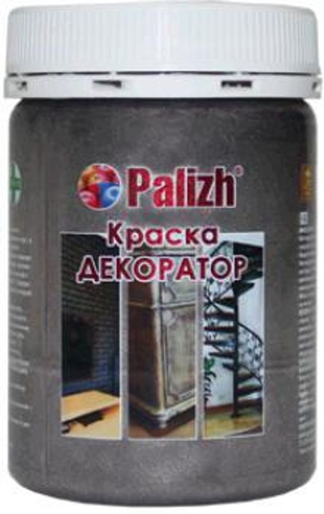Краска-колер Декоратор акрил. универ. &#39;&#39;Palizh&#39;&#39;  № 182  темное серебро металлик  0,25кг