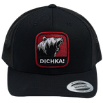 Бейсболка Narval Dichka! Roar Black&Red с сеткой 6P -