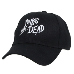 Бейсболка текстильная с вышивкой Punks Not Dead