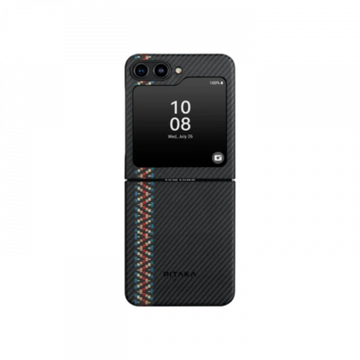 Чехол Pitaka Fusion Weaving MagEZ 3 для Samsung Galaxy Z Flip5, Rhapsody, кевлар (арамид)
