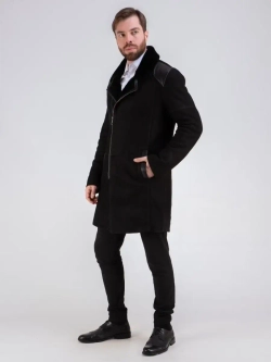 Дубленка мужская натуральная длинная Турция