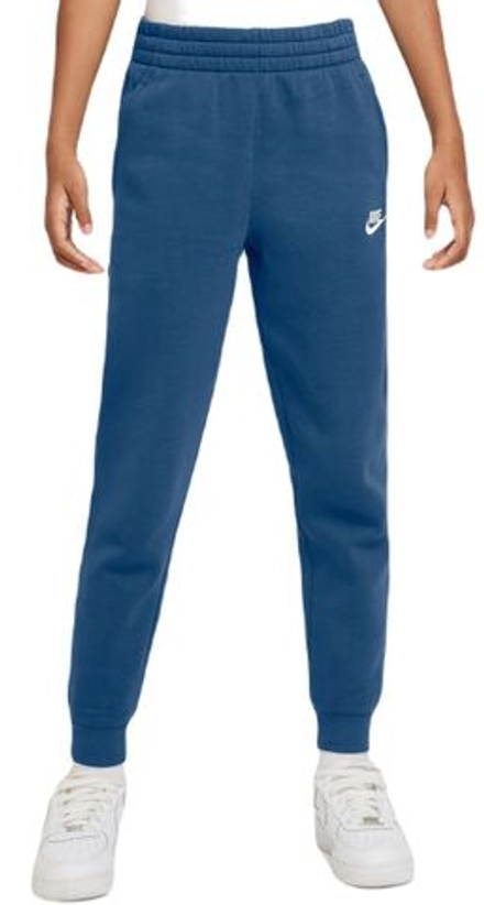 Детские теннисные брюки Nike Kids Club Fleece Jogger - court blue/white - Blue