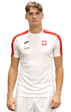 Теннисная футболка Joma Polska Team PZT - white/red