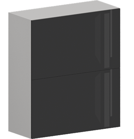 Кухня Модуль ШВГ 802Г Ликата / Графит Глянец