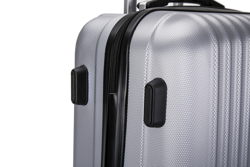 Большой чемодан L'Case Krabi, серебристый