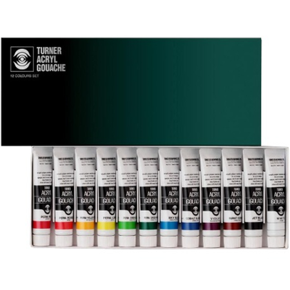 Turner акриловая гуашь 12 цветов 20 мл
