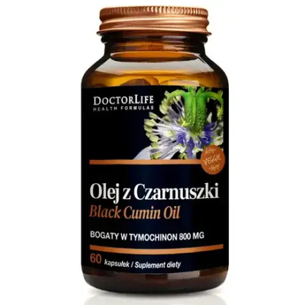 Диетическая добавка Doctor Life Cumin Oil 800 мг, 60 мягких капсул