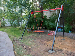 Монтаж уличных качелей Sv Sport