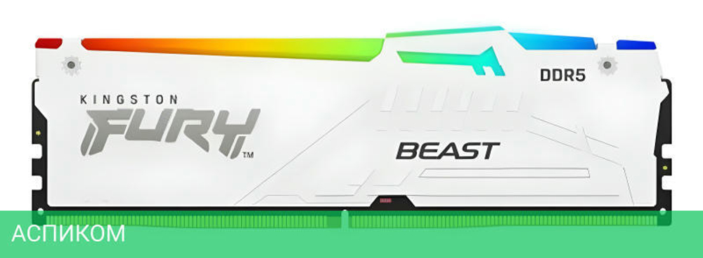 Оперативная память Kingston Fury Beast White Expo RGB DDR5 32GB (KF560C36BWEA-32)
