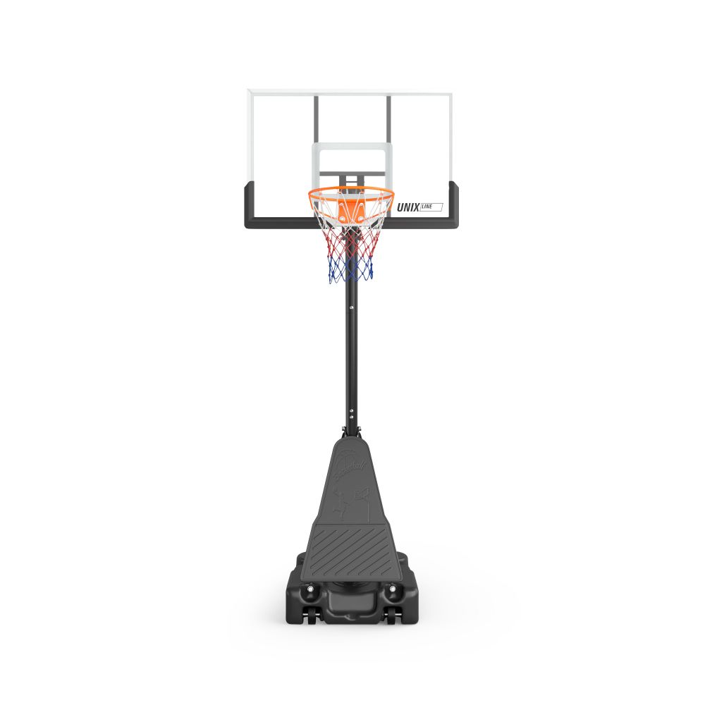 Баскетбольная стойка UNIX Line B-Stand-PC 49"x33" (122 х 81 см) R45 H240-305 см