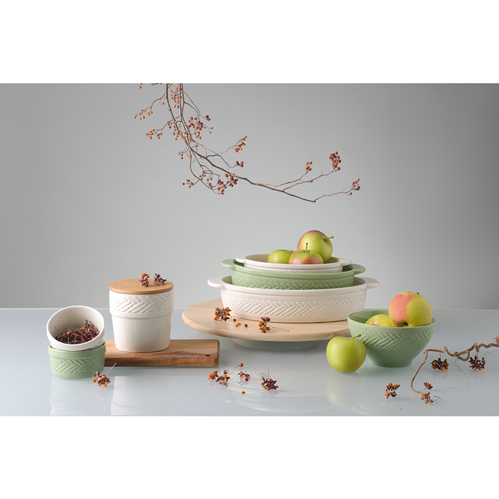 Блюдо для запекания 35.5х23.5см Liberty Jones Сountry Mill светло-бежевое