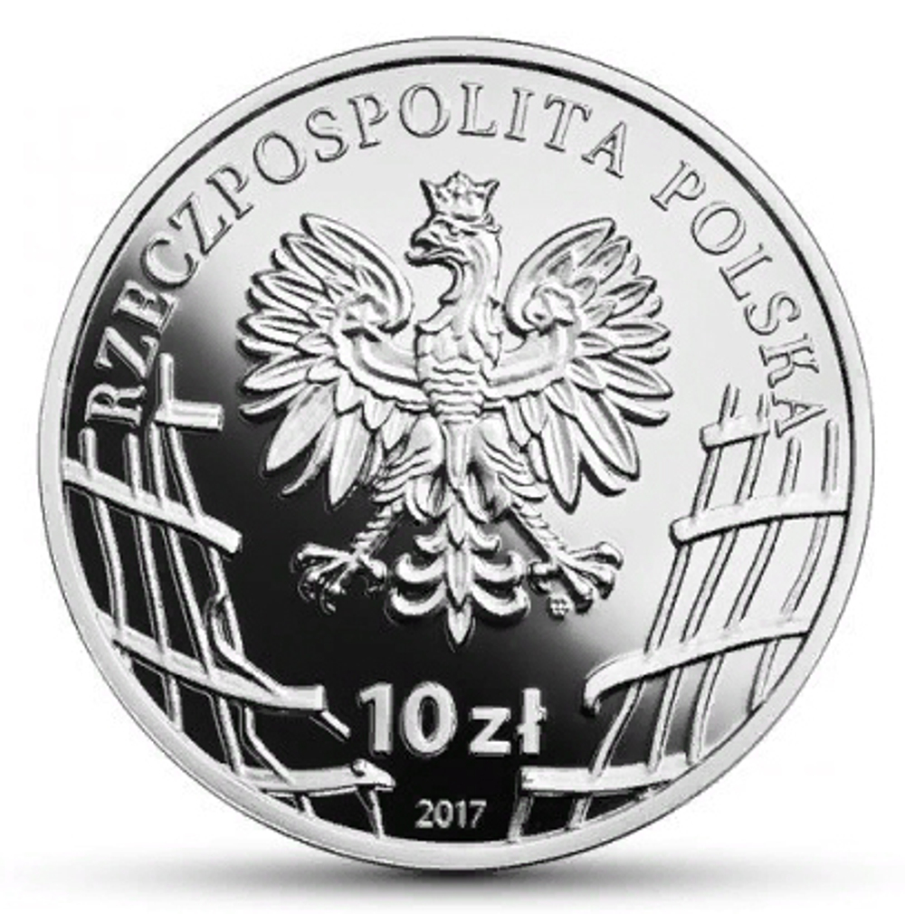 10 злотых. Витольд Пилецкий (2-я мировая война). Польша. 2017 год