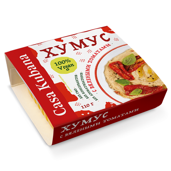 Хумус "С вялеными томатами", Casa Kubana, 110г