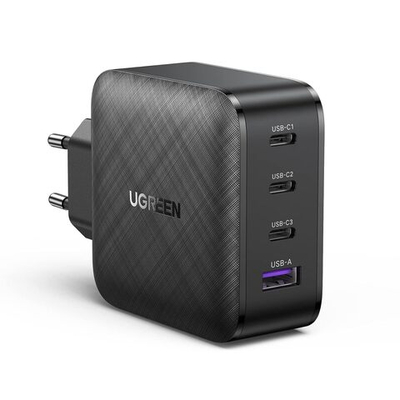 Зарядное устройство 3xUSB C+1xUSB, 65W, Gan X, UGREEN 70774
