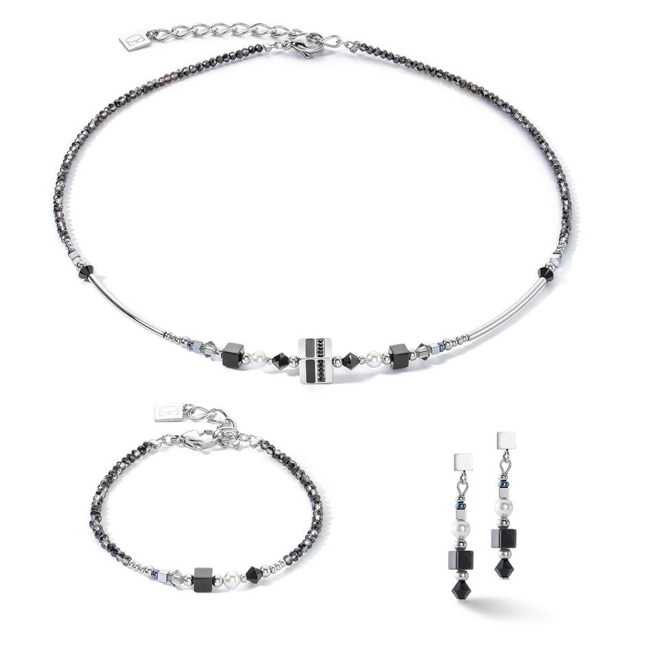 Браслет Coeur de Lion Black-Silver 4355/30-1317
