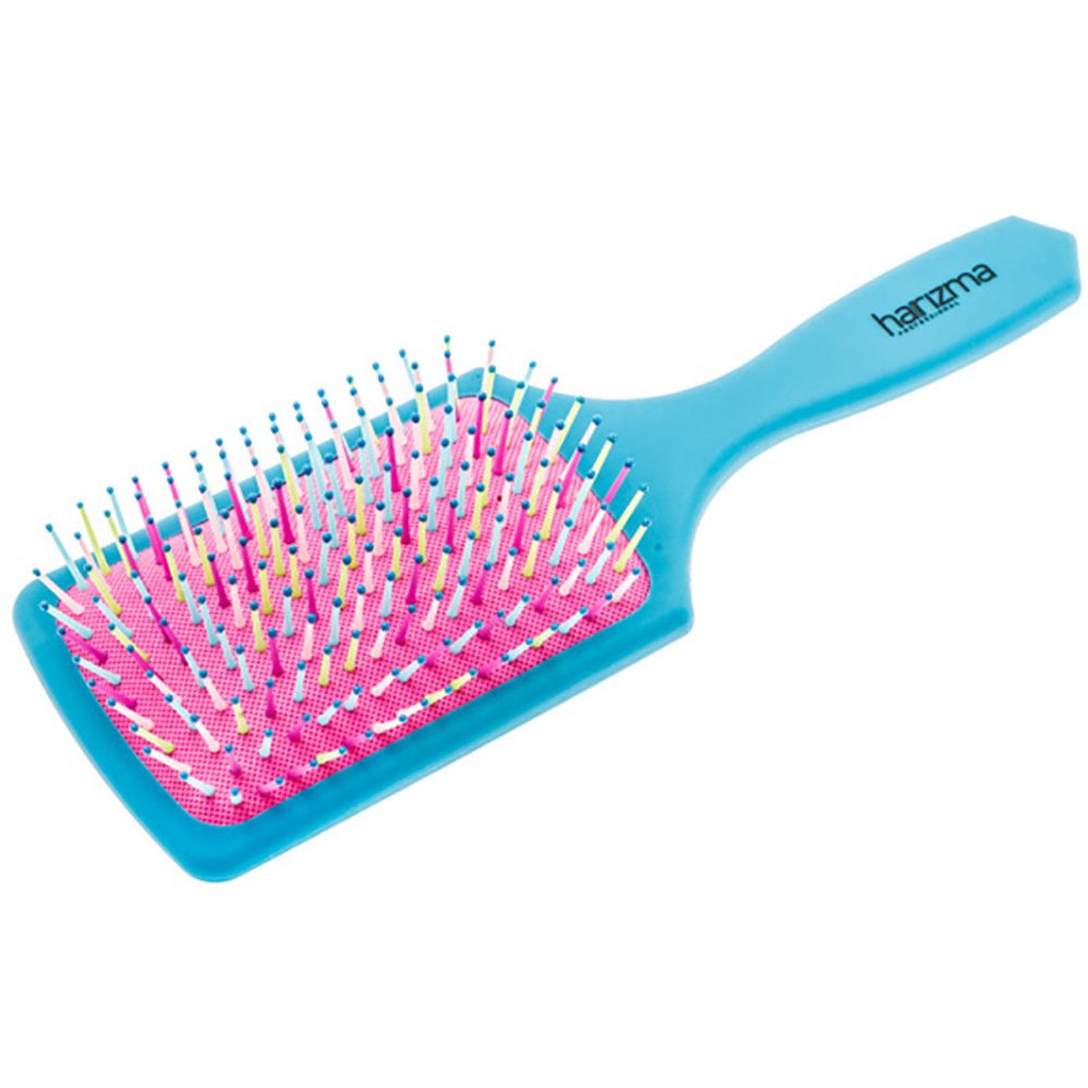 Щетка массажная Harizma Rainbow, широкая, (h10641-1615)