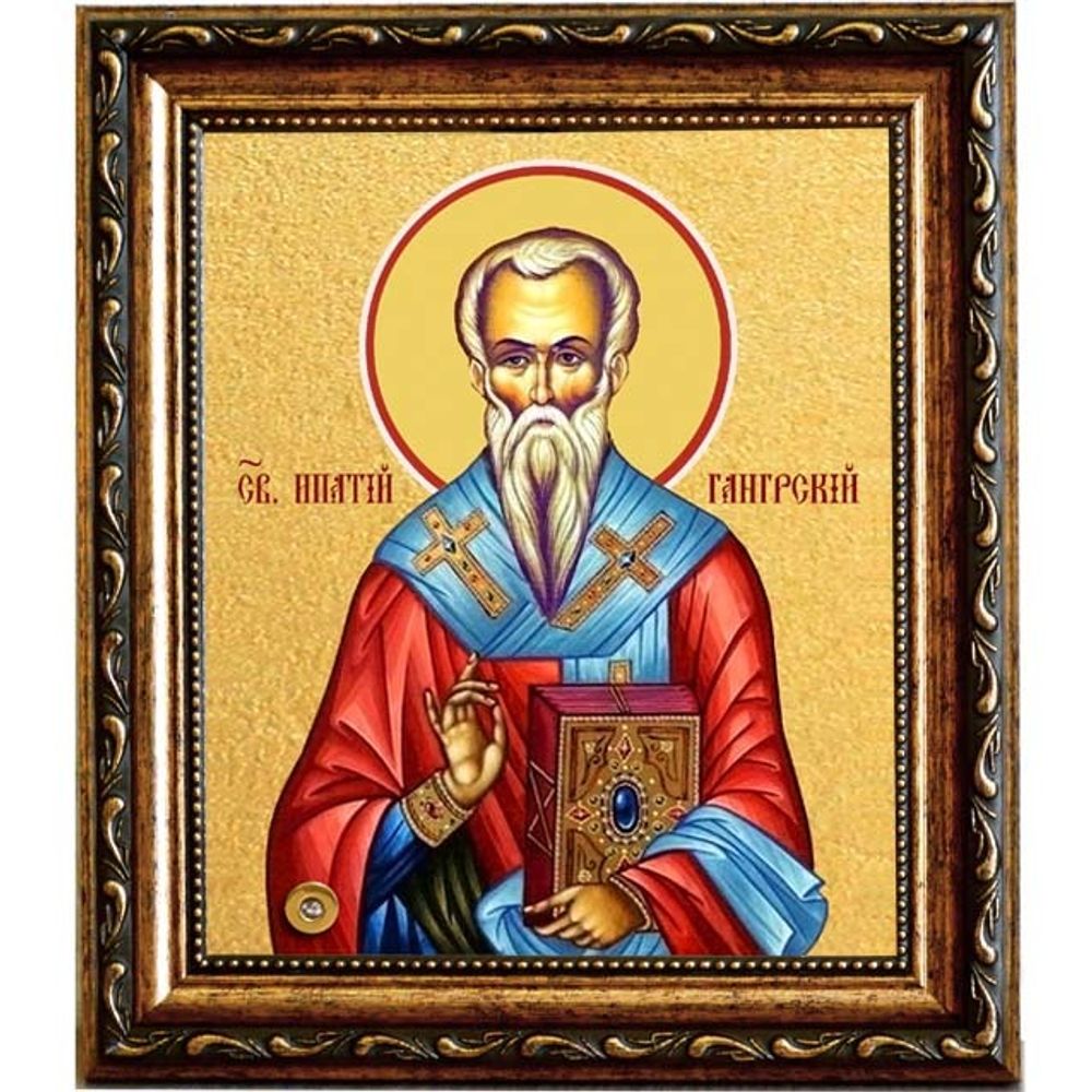 Ипатий епископ Гангрский чудотворец. Икона на холсте.