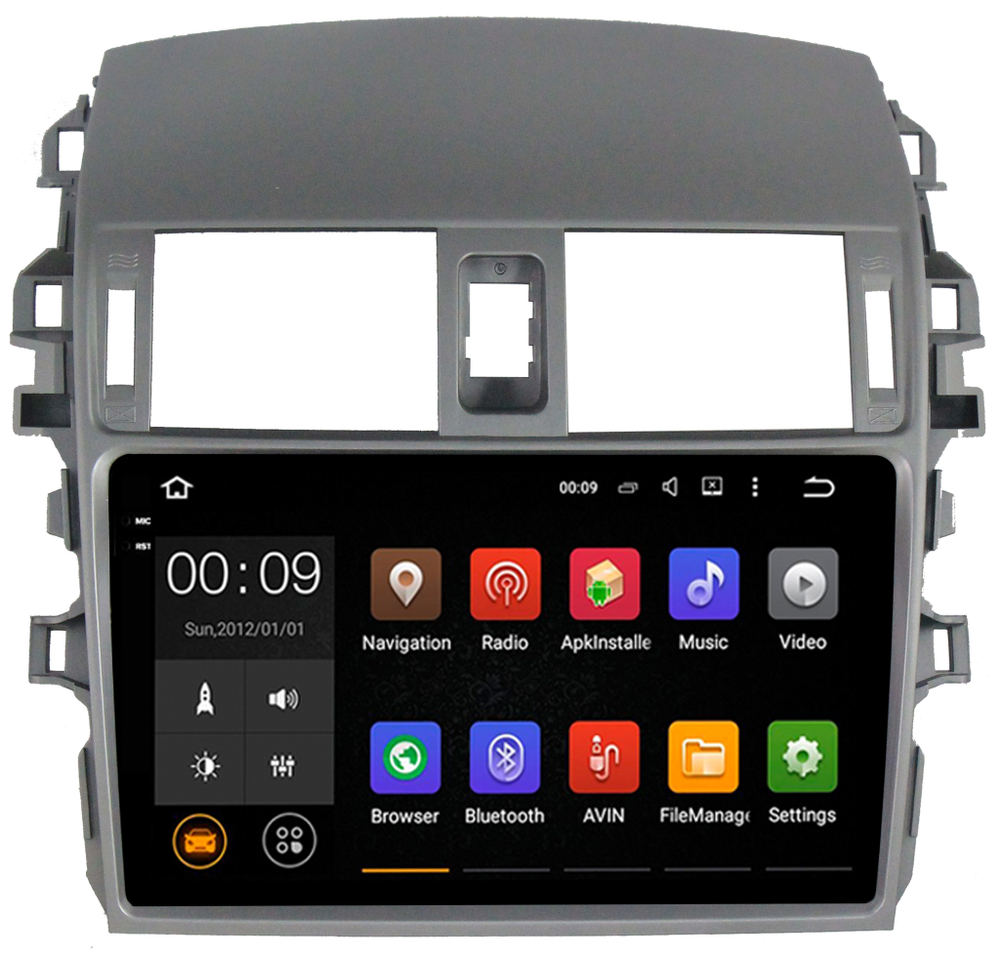 Магнитола для Toyota Corolla 2007-2013 - AIROC 2K RX-1104 Android 13, QLed+2K,  ТОП процессор, 8/128, CarPlay, SIM-слот