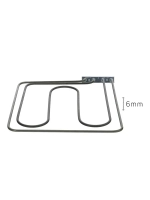 Тэн (нагревательный элемент) для духовки (2900W, размер 370х300мм)  8019010 Hansa