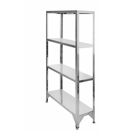 Стеллаж С-1,6*12*4/4 нерж.