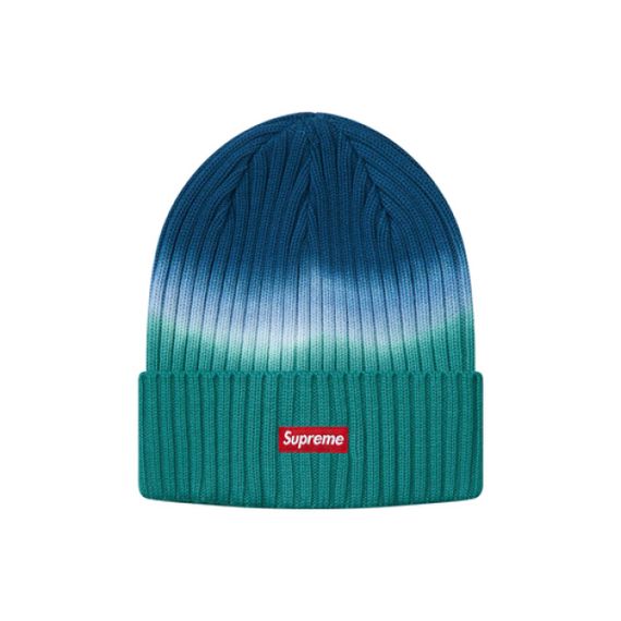 Supreme SS19 Overdyed Beanie Navy Box Logo