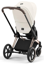 Коляска 3 в 1 Cybex Priam IV Rosegold complete и автокресло Cloud T i-Size Platinum White Plus Off White