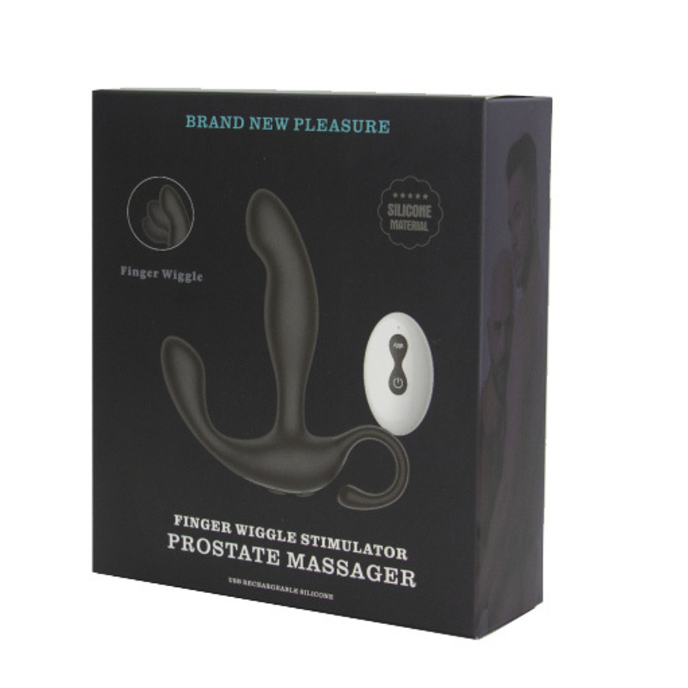 Массажер простаты с вибрацией и эффектом фингеринга и пультом ДУ Secwell Finger Wiggle Prostate Massager for Men SW1064