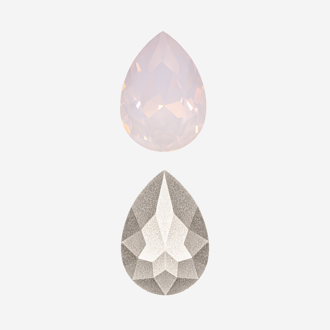 Кристалл Капля (Drop), оттенок "Розовый Опал"/"Rose Water Opal", 10*7мм