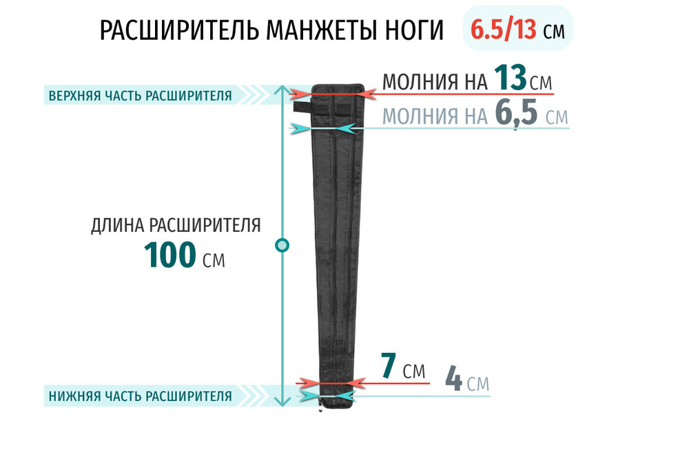 Seven Liner (Z-Sport) Расширители манжет для ног, L на 6,5/13 см (новый тип стопы)