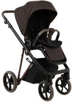 Детская коляска Roan Sol Vintage Luxury 2.0 3 в 1 с автокреслом Pituso Baesa Pro Black VIN 04/TC Turkish Coffe/Bronze/руч.Cappuccino
