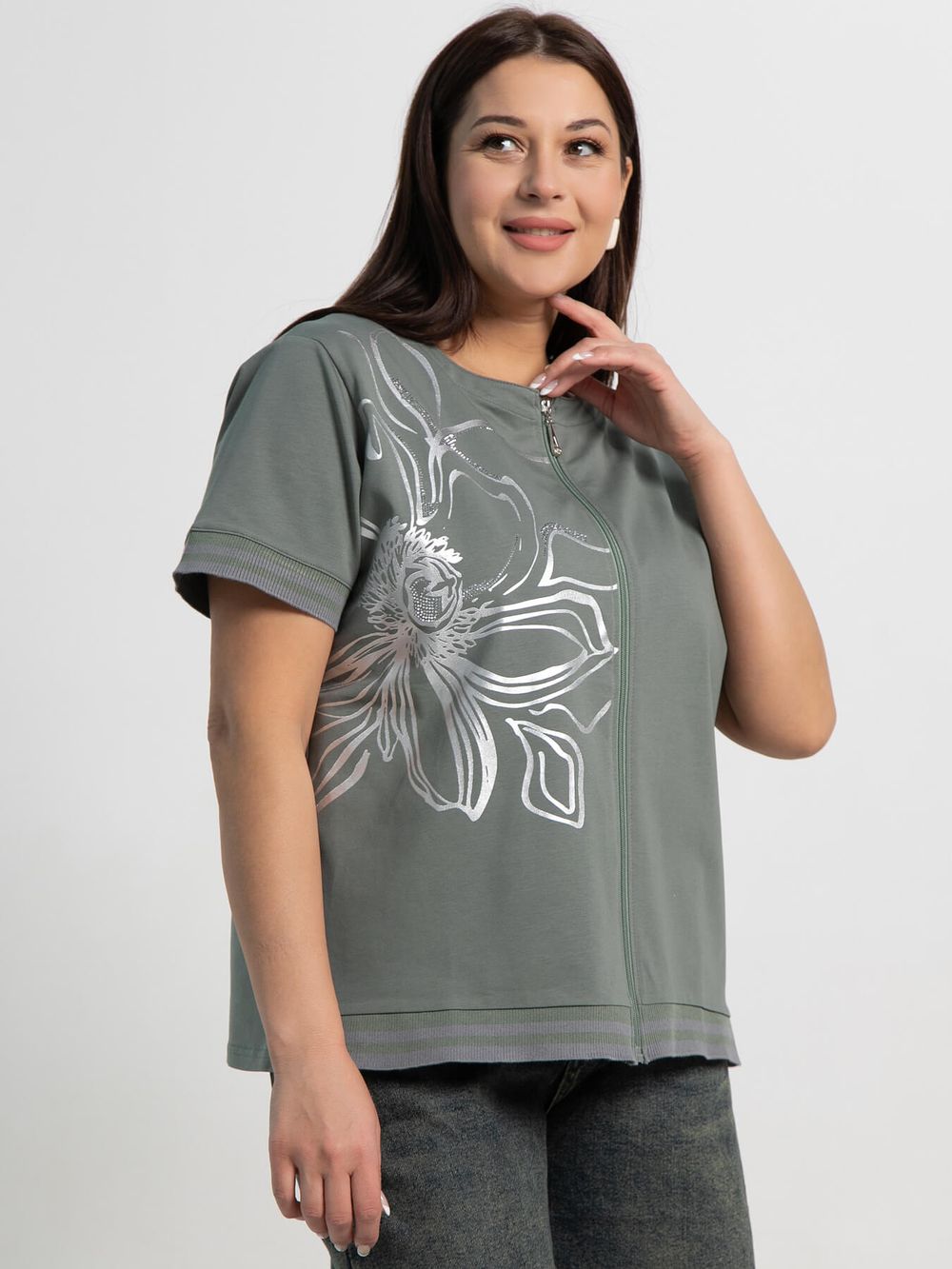 Блуза Бэлла (оливковый) Б15358-20М LT Collection