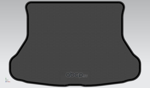 Коврик багажника /1117 Калина /универсал пласт. (REZKON)