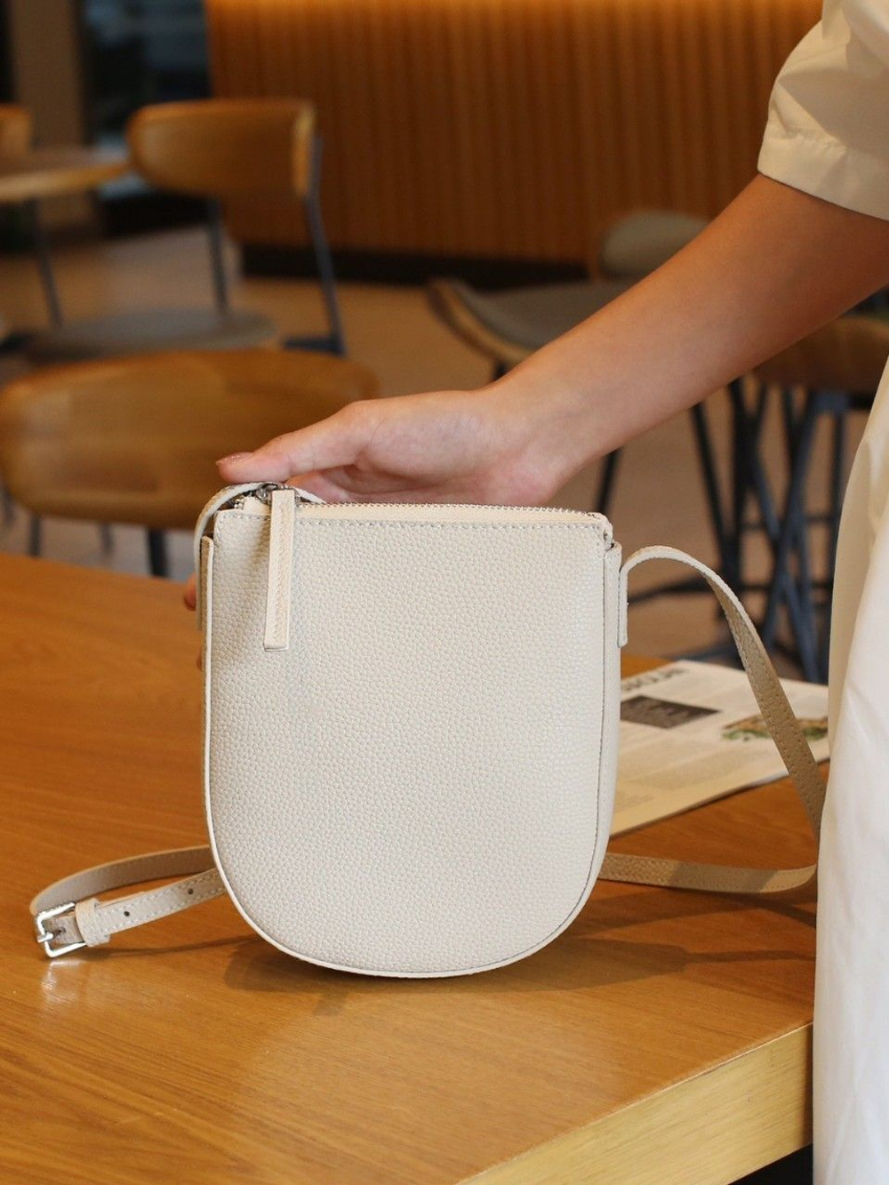 сумка женская натуральная кожа через плечо кросс боди маленькая