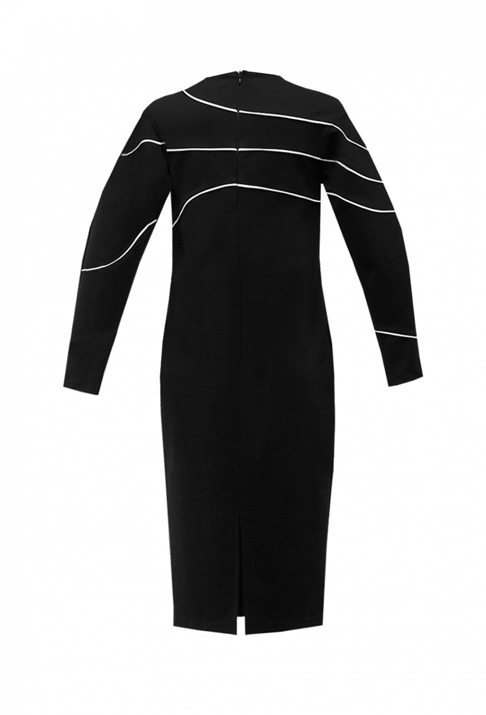 Платье прямого кроя чёрное 03-01-20 FW